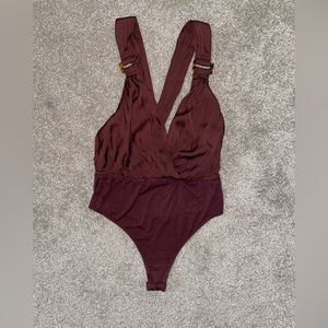 NWOT Brown Free People Bodysuit size small
